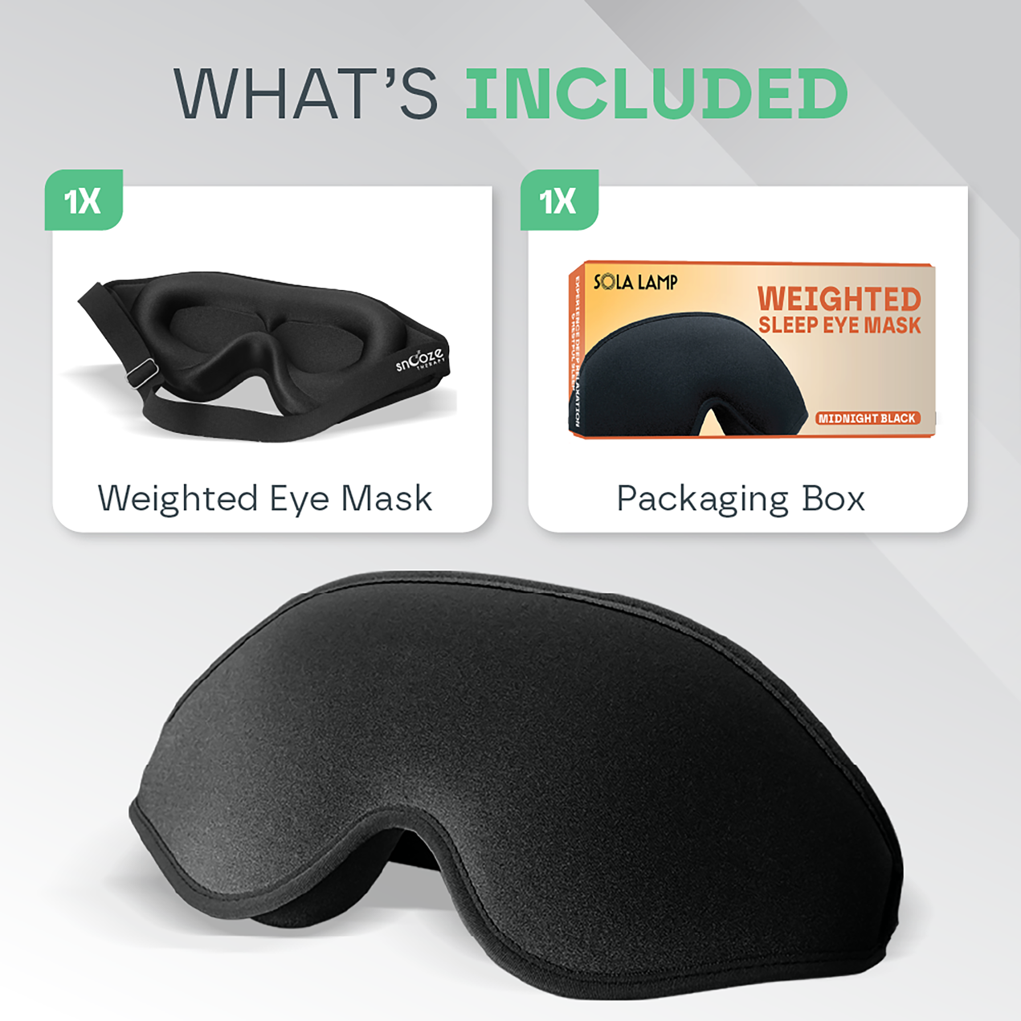 3D Weighted Eye Mask