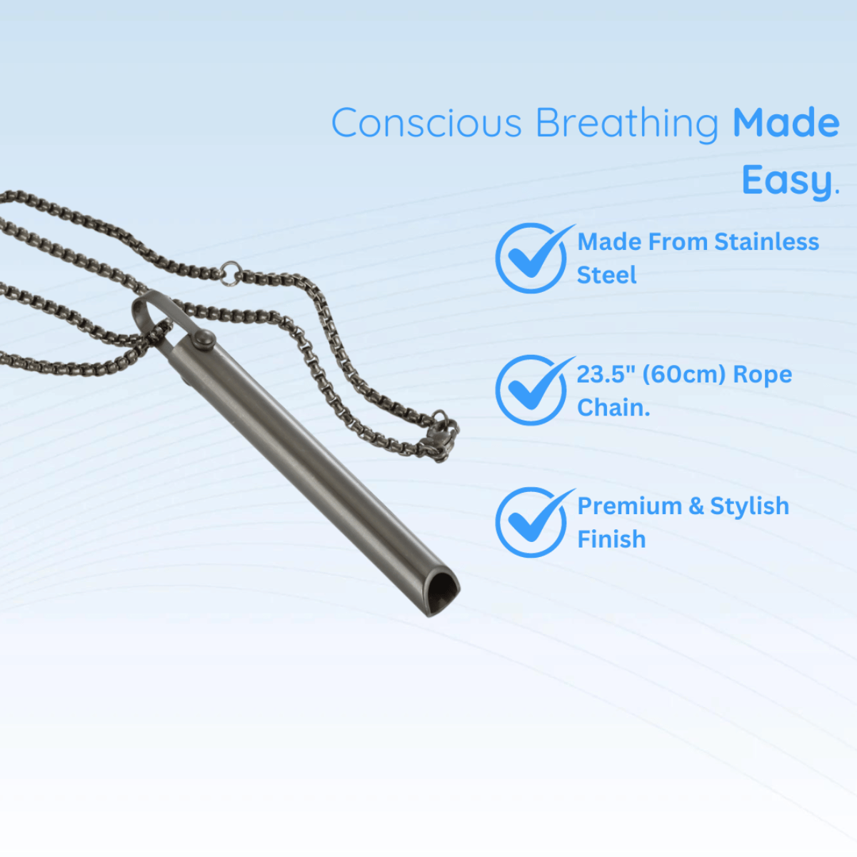 Breathing Breathlace Necklace - Release Stress/Anxiety/Quit Smoking!