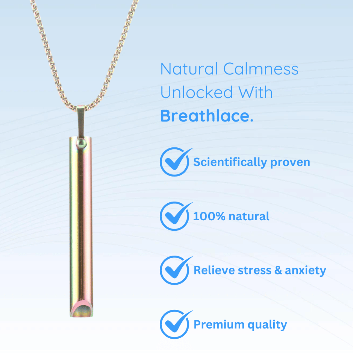 Breathing Breathlace Necklace - Release Stress/Anxiety/Quit Smoking!