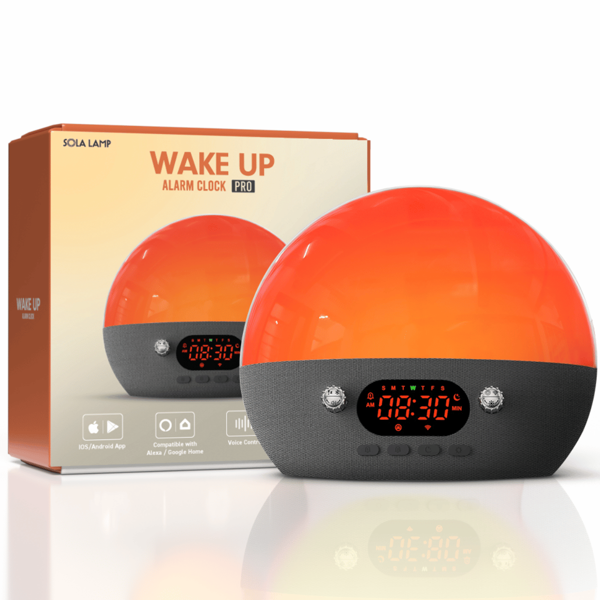 Smart Wake Up Sunrise Alarm Clock Pro